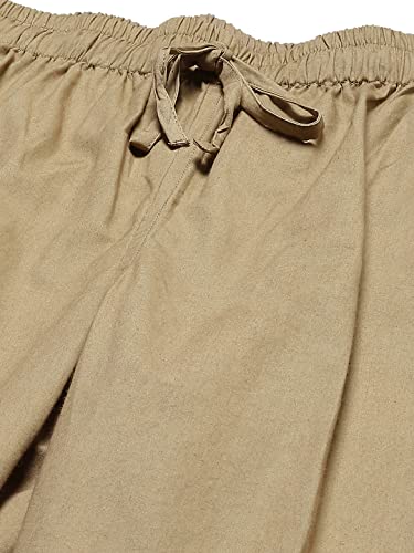 Image of See Designs Khaki Cotton Regular Fit Pyjamas N Elasticated Waistband