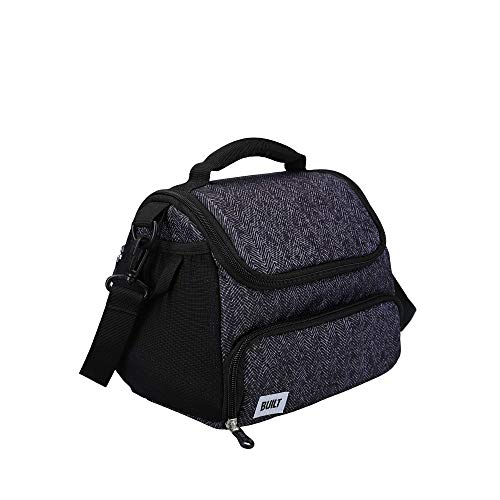 Built Insulated Lunch Bag With 'The Professional' Design, Polyester, Black, 18.5 X 27 X 21 Cm #TOP1