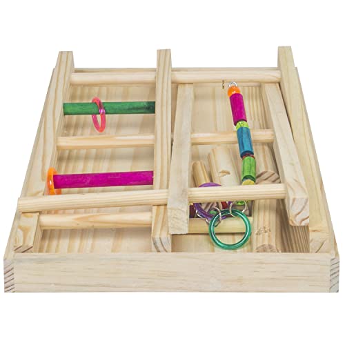 Avuk Pet Brinquedo Para Calopsita Periquito Playground X Desmontável