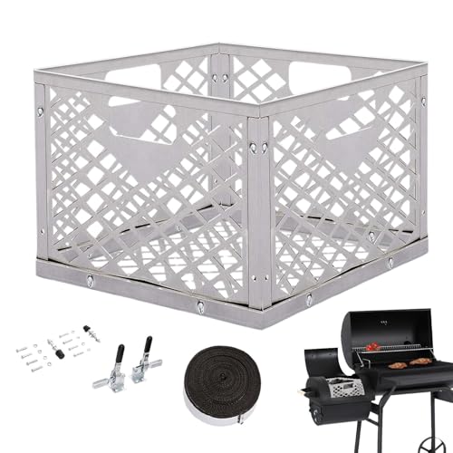 Kit de mod para ahumador, kit de mod de ahumador, kit de mod para barbacoa offset Smoker Mod - Herramienta de sellado con cesta de carbón vegetal, accesorio de repuesto para barbacoa - imagen 8