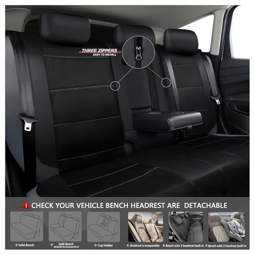 Housses de siège Ford C-Max 2012 2015 protections auto avant arrière antidérapantes - 4