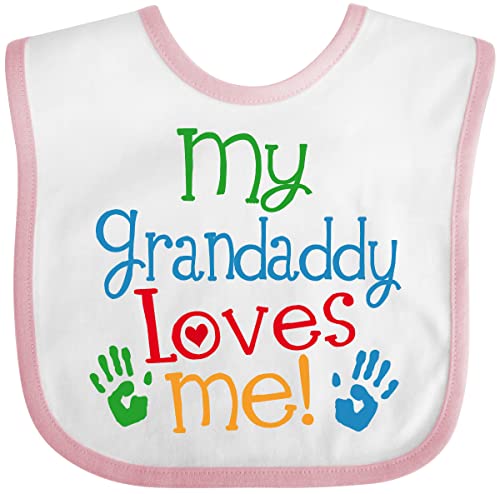 inktastic My Grandaddy Loves Me Outfit Baby Bib