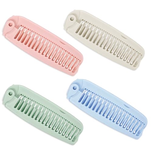 4 Peines Plegables Viaje Mini para Mujer y Hombre miniatura 1