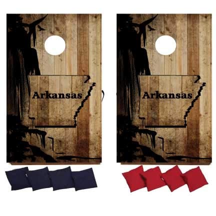 VictoryStore Cornhole Games - State of Arkansas Cornhole Bag Toss Game - Arkansas Bag Toss