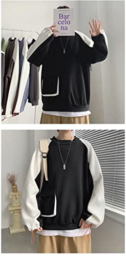 Women Y2K Fall Japanese Harajuku Light Academia Preppy Sweatshirt, Men Winter Korean Casual Alt Pullover with Pockets4