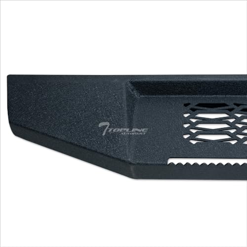 Estribos laterales texturizados negros 7" para Ford F150 F250 F350 miniatura 6