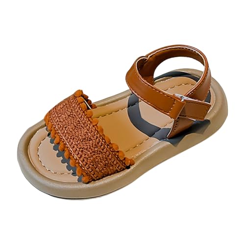 Toddler Girls Summer Sandals Kids Summer Beach Vacation Casual Open Toe Adjustable Ankle Strap Bohemian Flat Sandal