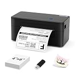 LFPERT DB402 Imprimante d'étiquettes d'expédition USB, imprimante Thermique Etiquette 4x6 pour Colis et Petites Entreprises à Domicile, Compatible avec Mac, Windows, Chromebook, Linux, USB Uniquement