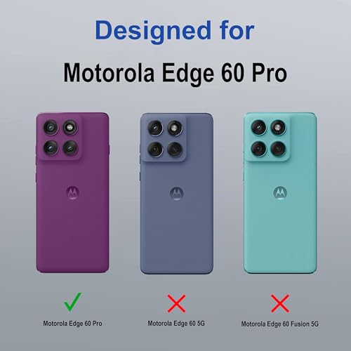 Image of Zapcase Back Case Cover for Motorola Edge 60 Pro | Magnetic Case with Built-in Metal Ring | Supports MagSafe Charger, Wallet & Car Mount | Shockproof Hybrid PC + TPU | Black