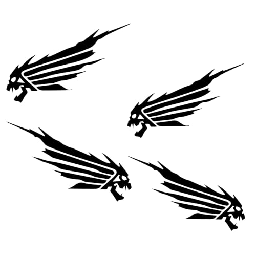 Image of Bicycle Stickers and Graphics for Cycle Body Frame, Mountain Bike Racing Combo, Die-Cut Decals, Black and White