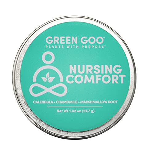 Image of Green Goo All Natural Nursing Comfort Salve for Breastfeeding Cracked and Sore Nipples, 1.82 Ounce Large Tin