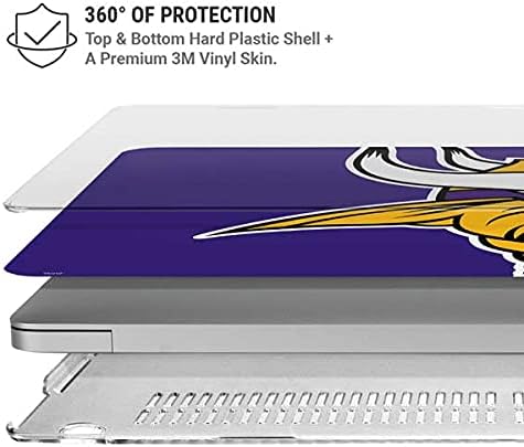 Skinit Case + Skin Compatible with MacBook Pro 13in M1 (2021) - Officially Licensed NFL Minnesota Vikings Retro Logo Design
