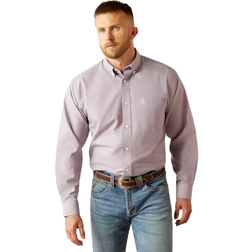 Ariat Men's Wrinkle Free Solid Classic Fit Shirt