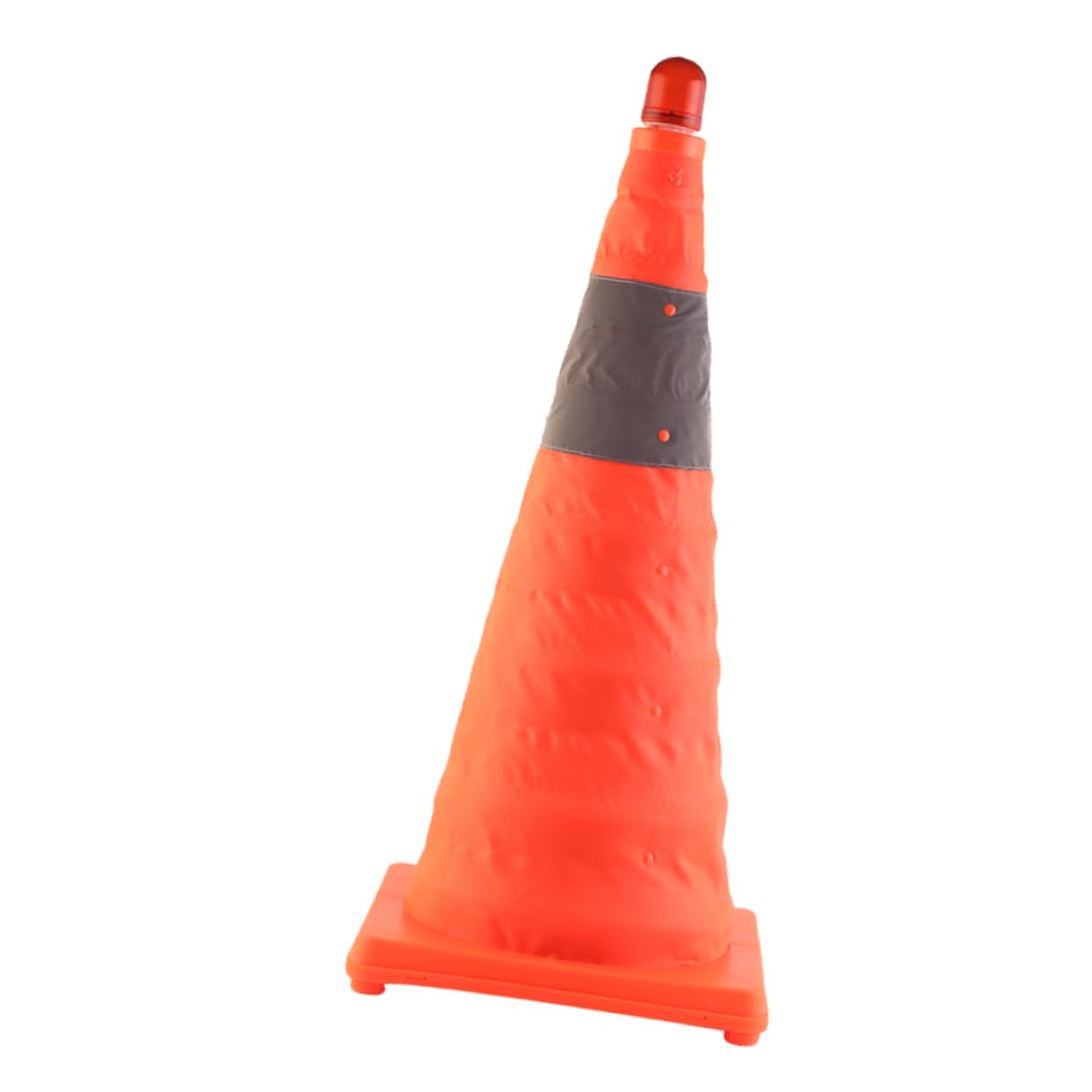 Cône Routier Pliable Réfléchissant Lot 1 Pièce, avec Lampe LED
