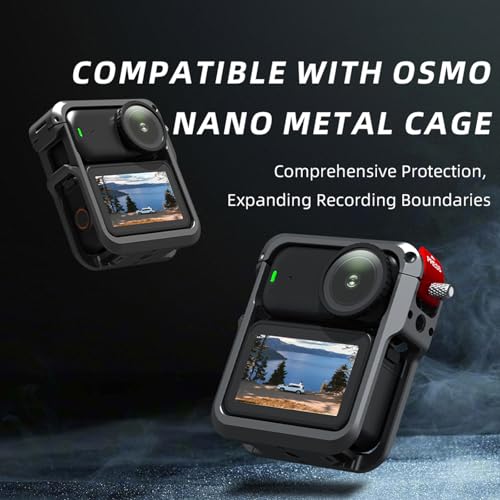 Jaula marco de metal para DJI Osmo Nano con soporte protector de expansión 2