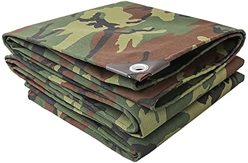 RAN Zeltplanen Outdoor gepolsterte Tarnung Tarn Tarpaulin Leinwandzelt Sonnencreme Poncho Tuch Tarp Waterproof Plane (Size : 5 x 6 m)