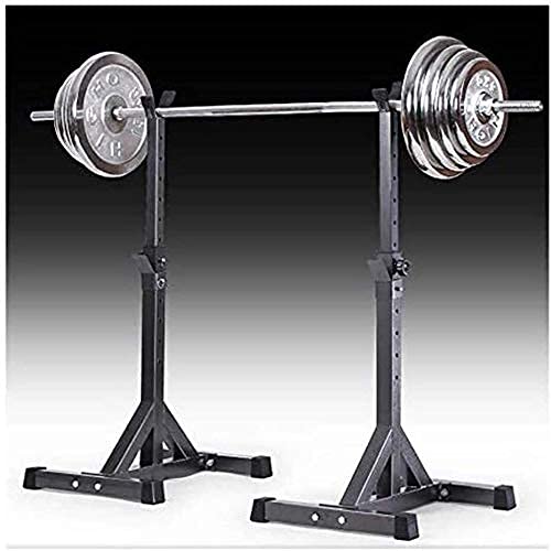 Adjustable Squat Rack Weight Lifting Bench Press Adjustable Squat Rack,Strength Training Fitness Barbell Power Weight Bench Support,for Indoor Home Gym Strength Training Support Rack Squat Multif