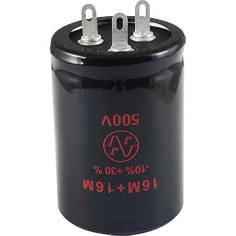 Capacitor - JJ, 16/16uF @ 500VDC Cover