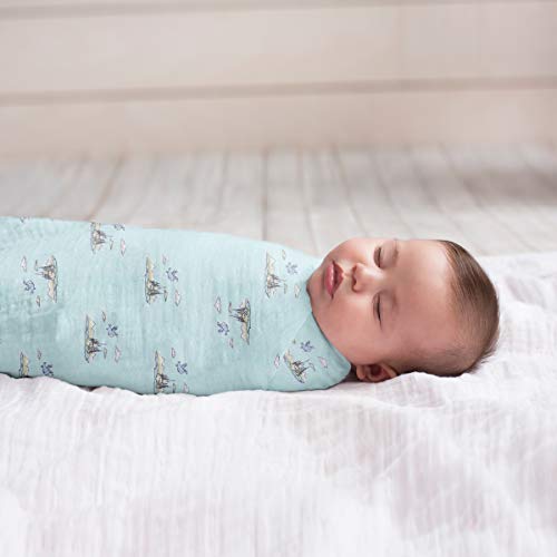 Image of aden + anais Swaddle Blanket, Boutique Muslin Blankets for Girls & Boys, Baby Receiving Swaddles, Ideal Newborn & Infant Swaddling Set, Perfect Shower Gifts, 2 Pack, Hogwarts Essentials