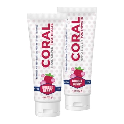 Coral Nano Silver Kids Toothpaste – Natural, Fluoride-Free Children’s Whitening & Remineralizing Toothpaste with Coral Calcium – SLS-Free, Safe to Swallow, Anti-Plaque – Bubble Berry, 4 oz