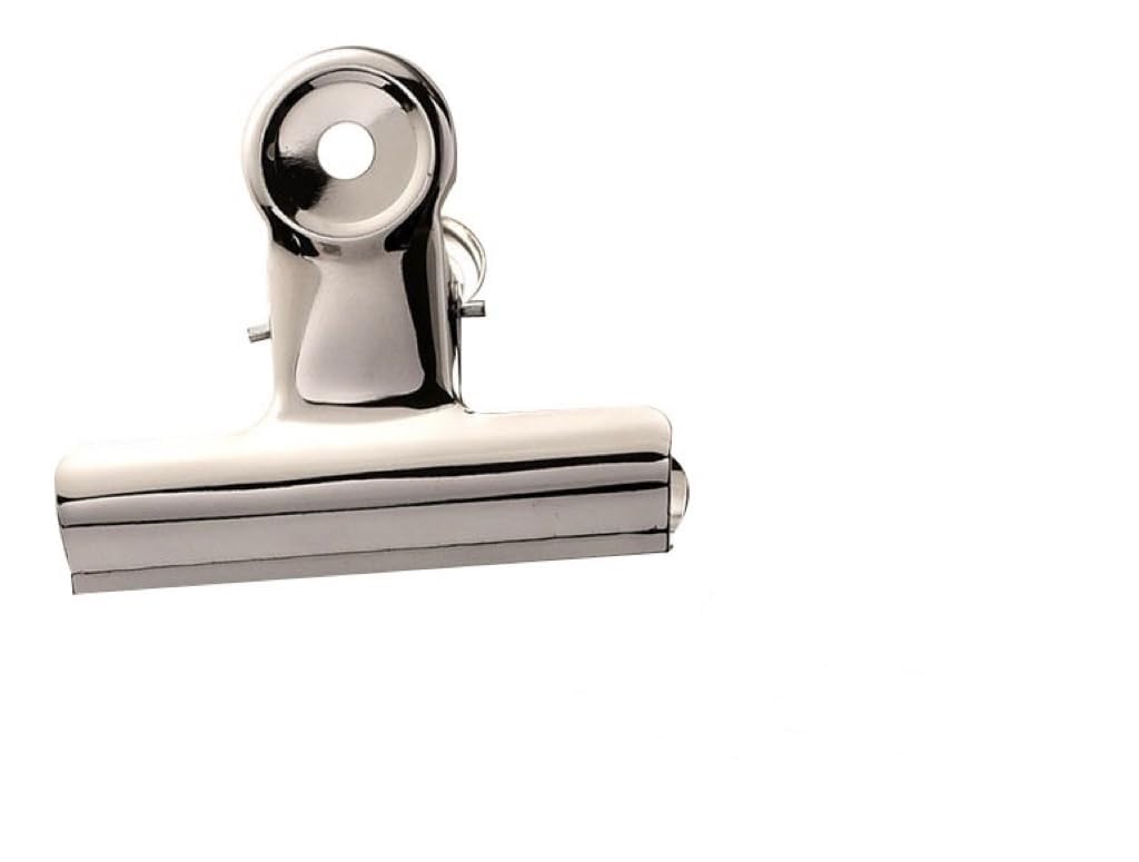 Large Metal Hinge Clips - 16Pack 2 Inch Chip Clips for Food Bags Silver Binder Paper Clip Clamp for Pictures Photos, Home Kitchen Office School