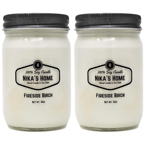 Nika's Home Fireside Birch Soy Candles Cover