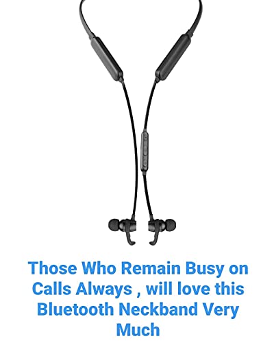 Image of Blackstar SPORTBAND Pro Bluetooth Neckband with Mic & Audio Controls- HIGH Performance Model (100 Days Standby Battery Life & Studio Quality High Bass)
