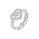 ? ?REGALO PERFECTO? El anillo de plata de ley 925 viene con joyero. Regalo perfecto para novia, familia o mejores amigos el día de Navidad, cumplea?os, día de San Valentín, aniversario, día de acción de gracias, etc. El anillo de apertura para las ni?as, sin duda, atrapará su corazón.