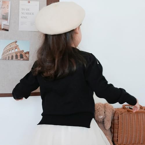 Girls Sequin Knitted Cardigan Long Sleeve Button School Uniforms Sweaters Toddler Bolero Shrug Cropped Tops Fall Knit Outwear4