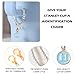 LUHOHI Accessories for Stanley Cup Pearl Chain Initial Accessoriess for Handle Stuff Decor Water Bottle Jewelry Tumbler Cute Simple Modern Personalized Name ID Decorations Letter Blue Tag H