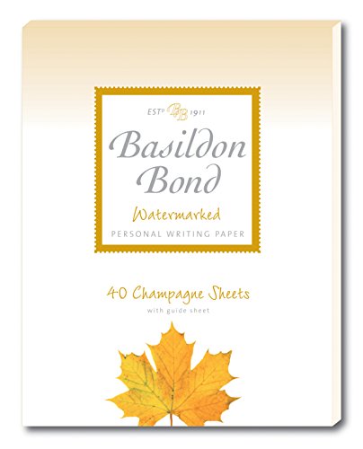 Basildon Bond Luxury Writing Pad with 40 Sheets - Champagne, P4TO (178 x 229mm)