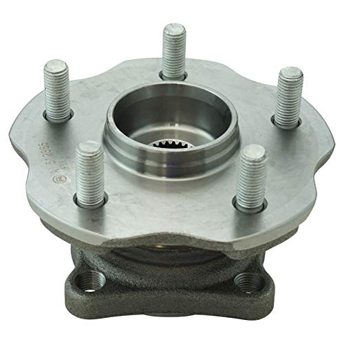 Image of TRQ Rear Wheel Bearing and Hub Assembly Set 2 Piece Compatible with 10-15 Lexus RX350 16-22 21-23 Toyota Highlander 21-22 Sienna AWD Models