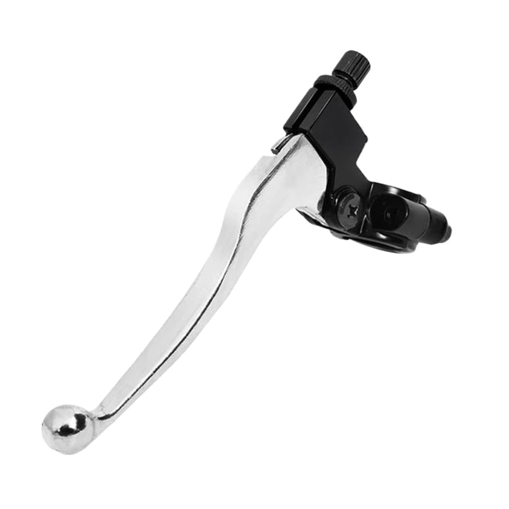 Aazxggevz Silver Folding Clutch Lever Handle With Perch Compatible With 50Cc To 125Cc Pit Motorcycles(Silver)