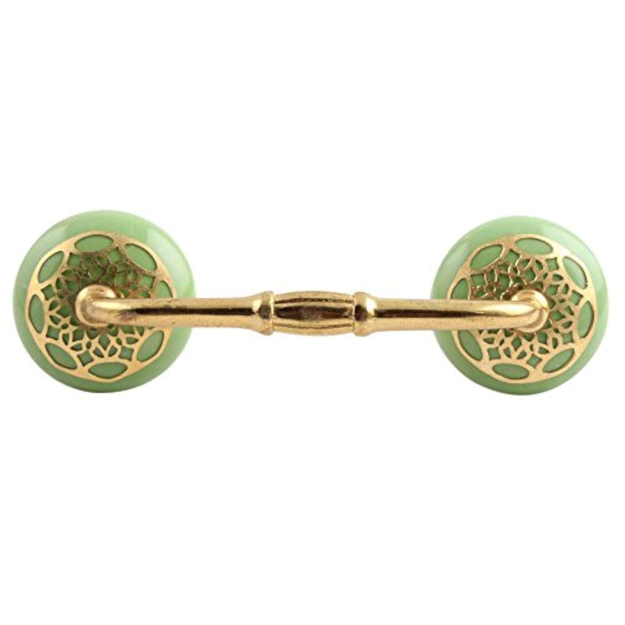 Green Door Handle for Drawer Dresser Cabinet Pulls, 4"