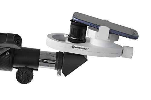 Bresser Universal Smartphone Adapter für Teleskope, Mikroskope, Spektive, für Okulare bis 68 mm Durchmesser und geeignet für Smartphones mit einer Breite von 50-88mm