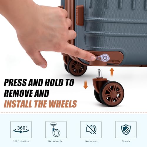 KUNEL 5 Piece Luggage Set