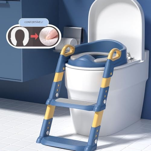 AIEBAO Troninho Redutor Portátil, De 1 a 6 Anos, Antiderrapante, Suporta Até 45 kg, Altura Ajustável