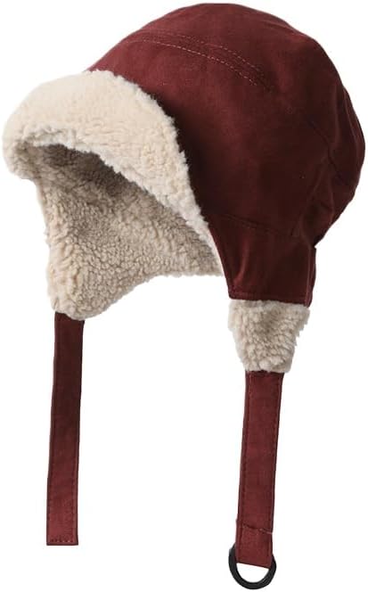 Lamb Wool Flight hat Women's Warmth and Cold-Proof Ear Protection Riding Casual and Versatile Lei Feng hat