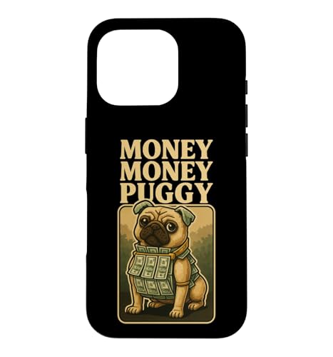 Money Money Puggy - Funny Dog Pug Brainrot �Q�[�~���O�X�����O�~�[�� �X�}�z�P�[�X iPhone 16 Pro �p