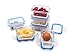Elacra [4oz, 6-Pack] Glass Baby Food Storage Containers Small Glass Containers with BPA-Free & Locking Lids - Freezer, Oven and Microwave Safe