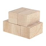 IPOTCH 10 Stück Balsaholz Blöcke Holz Quadrat Blöcke Spielsteine Bastelholz Modellholz Würfel Für Handwerk Basteln - Holz + Holz, 30x30x80mm