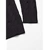 Amazon-Essentials-Womens-Long-Sleeve-100-Cotton-Cable-Crewneck-Sweater Amazon Essentials Women's Long-Sleeve 100% Cotton Cable Crewneck Sweater, Black, Medium