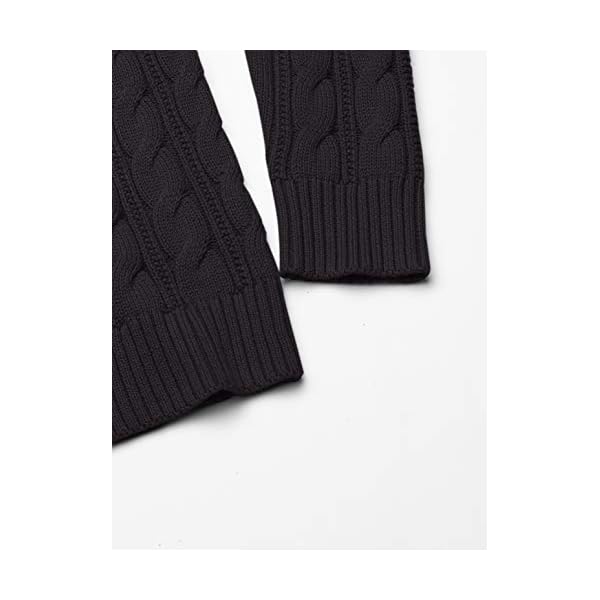 Amazon-Essentials-Womens-Long-Sleeve-100-Cotton-Cable-Crewneck-Sweater Amazon Essentials Women's Long-Sleeve 100% Cotton Cable Crewneck Sweater, Black, Medium