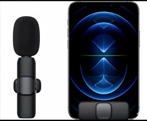 Image of Juarez JRZK8 Wireless Lavalier Microphone for Smartphones & Cameras - Clip-On Portable Mic with Noise Reduction, Clear Sound, Long Battery Life - Ideal for Vlogging, Interviews & Content Creation