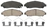 Wagner QuickStop ZD1378 Ceramic Disc Pad Set Includes Pad Installation Hardware, Front
