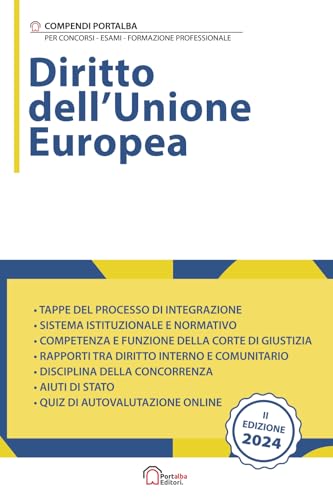 Diritto Dell'Unione Europea: Per Concorsi Pubblici, Corsi di Aggiornamento e Corsi di Formazione (PNRR)