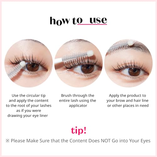 ETUDE My Lash Serum, Eyelash Strengthening Formula with Biotin, Ginger extract for Lash health and growth, Mascara Essence, Mascara Serum, Vegan Certified, Korean Makeup (0.3 Fl Oz)