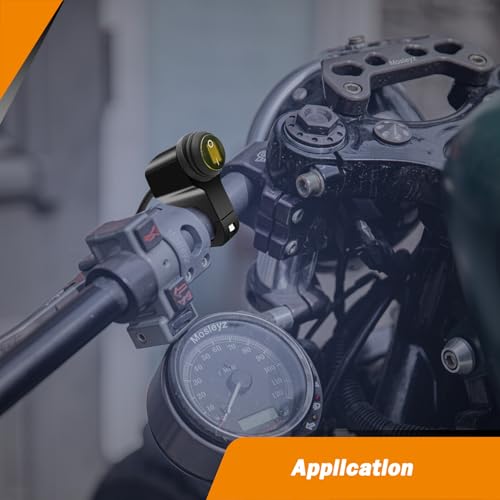 Image of ATV Light Switch 12V Waterproof Aluminum Alloy Motorcycle Handlebar Switches for Motorcycle ATV UTV- Fits 7 /8 inch Handlebars (22mm) Yellow 1 Piece