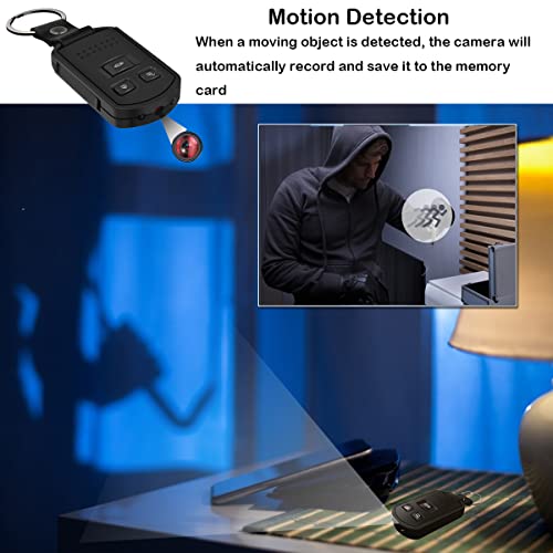 Spy Camera Hidden Camera Hd 1080P Indoor Home Security Mini Spy Camera Car Keychain Portable Video Recording Nanny Cam With Night Vision Motion Detection Gravity Sensor For Home Office Outdoor #TOP4