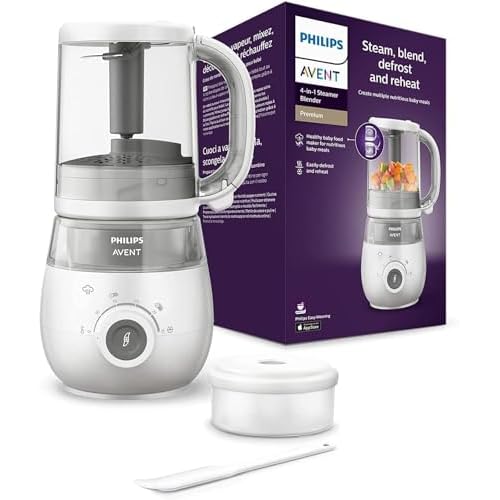 Philips Avent 4-In-1 Steamer Blender Healthy Baby Food Maker, SCF883/01